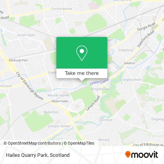 Hailes Quarry Park map