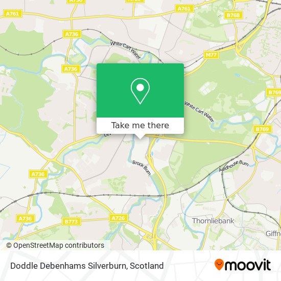 Doddle Debenhams Silverburn map