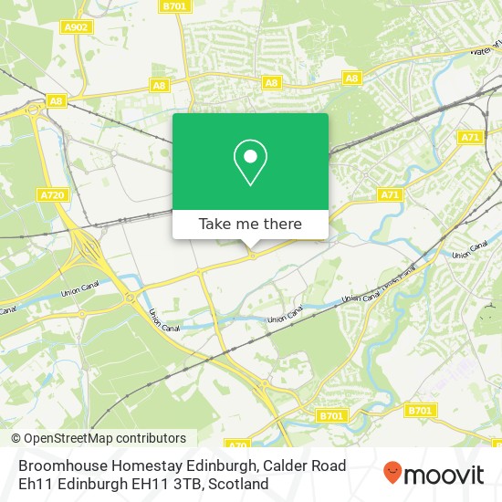 Broomhouse Homestay Edinburgh, Calder Road Eh11 Edinburgh EH11 3TB map