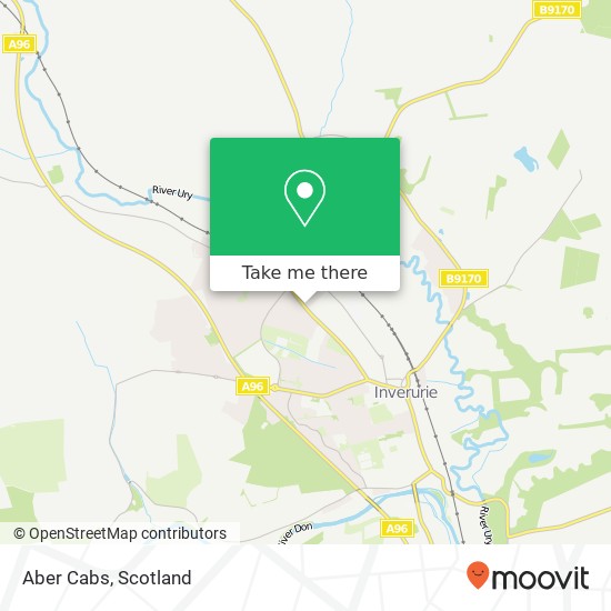 Aber Cabs map