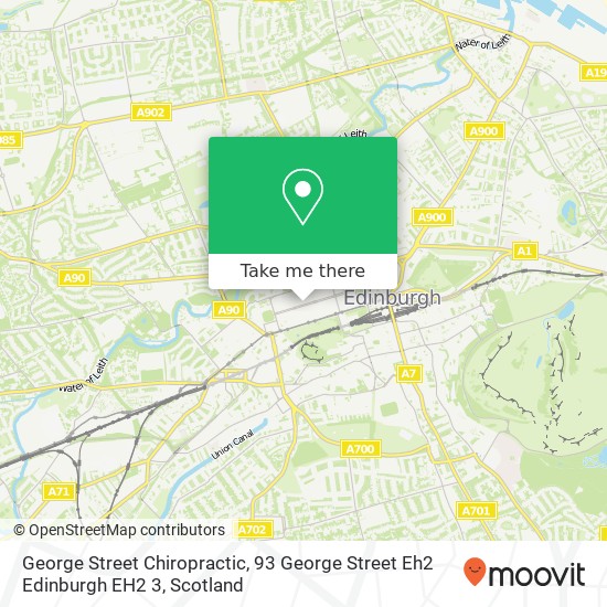 George Street Chiropractic, 93 George Street Eh2 Edinburgh EH2 3 map