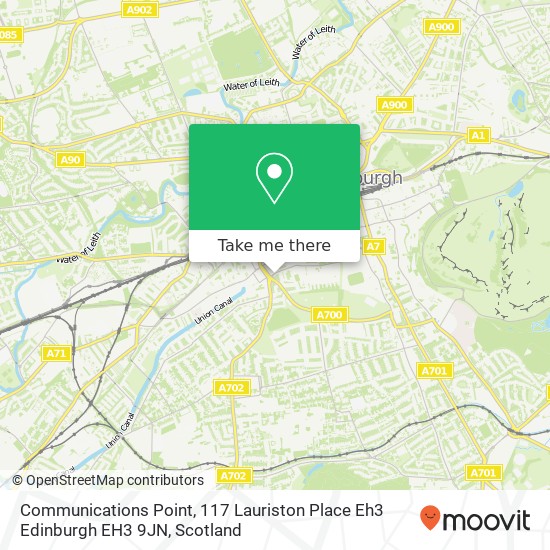 Communications Point, 117 Lauriston Place Eh3 Edinburgh EH3 9JN map