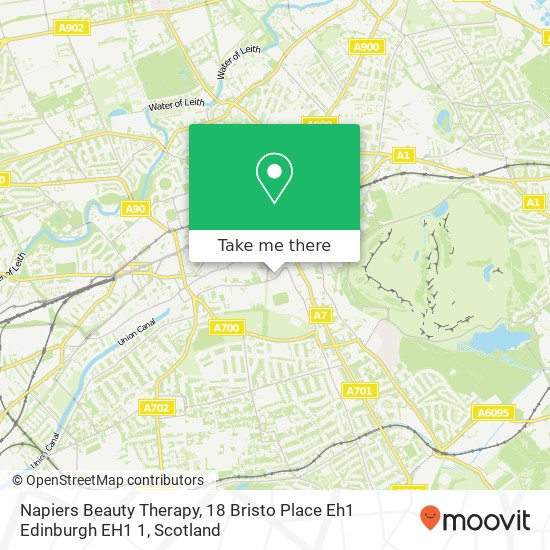 Napiers Beauty Therapy, 18 Bristo Place Eh1 Edinburgh EH1 1 map