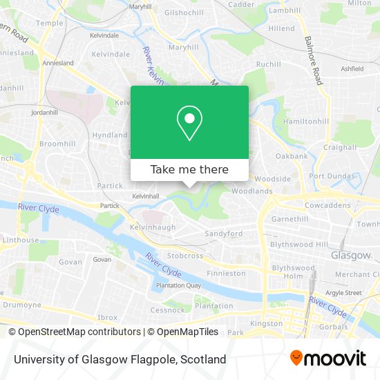 University of Glasgow Flagpole map