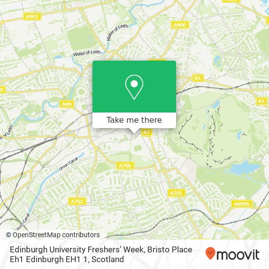 Edinburgh University Freshers' Week, Bristo Place Eh1 Edinburgh EH1 1 map