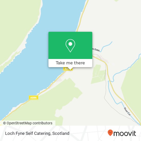 Loch Fyne Self Catering map