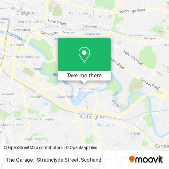 The Garage - Strathclyde Street map