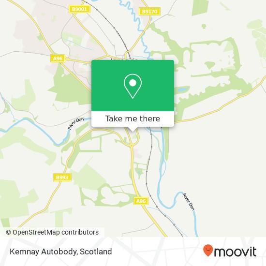 Kemnay Autobody map