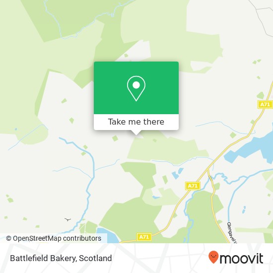 Battlefield Bakery, Strathaven Strathaven map