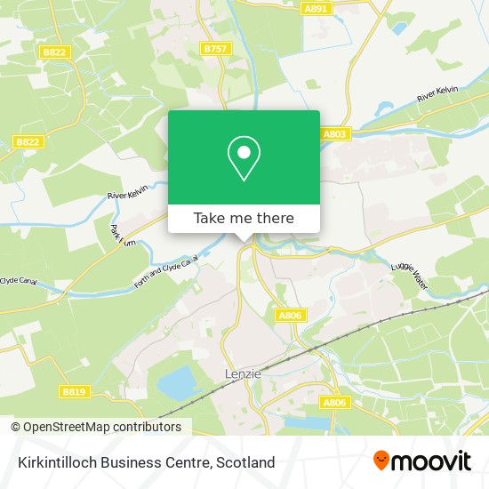 Kirkintilloch Business Centre map