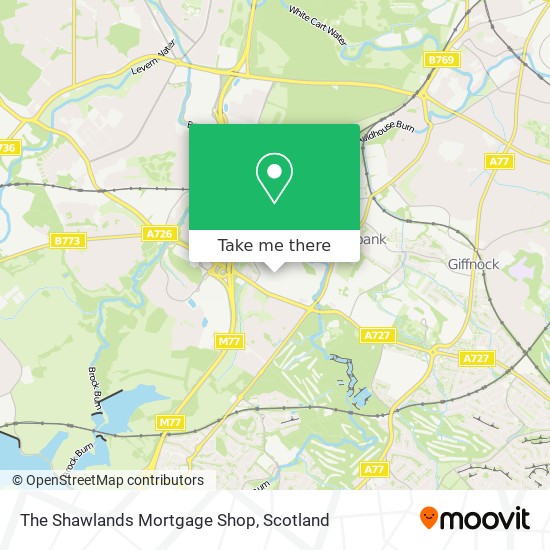 The Shawlands Mortgage Shop map