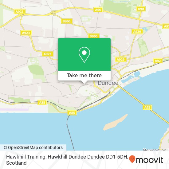 Hawkhill Training, Hawkhill Dundee Dundee DD1 5DH map