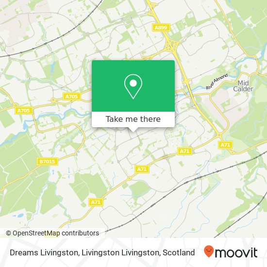 Dreams Livingston, Livingston Livingston map