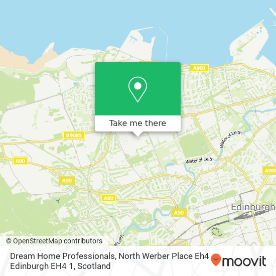 Dream Home Professionals, North Werber Place Eh4 Edinburgh EH4 1 map