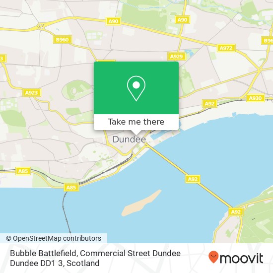 Bubble Battlefield, Commercial Street Dundee Dundee DD1 3 map