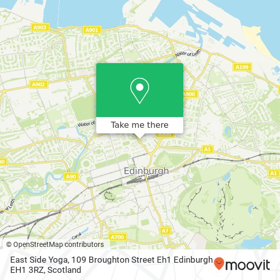 East Side Yoga, 109 Broughton Street Eh1 Edinburgh EH1 3RZ map