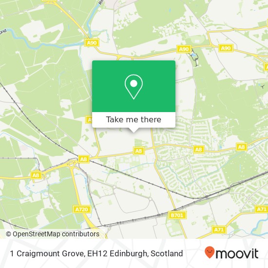 1 Craigmount Grove, EH12 Edinburgh map