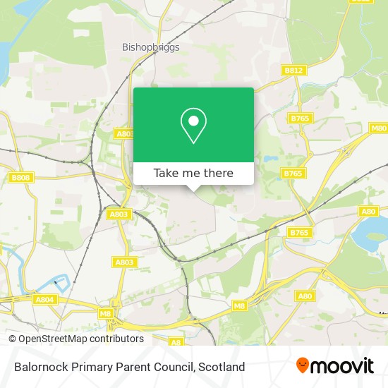 Balornock Primary Parent Council map