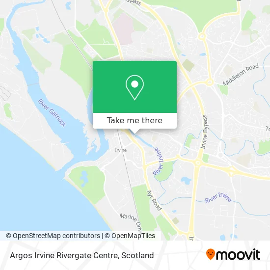 Argos Irvine Rivergate Centre map