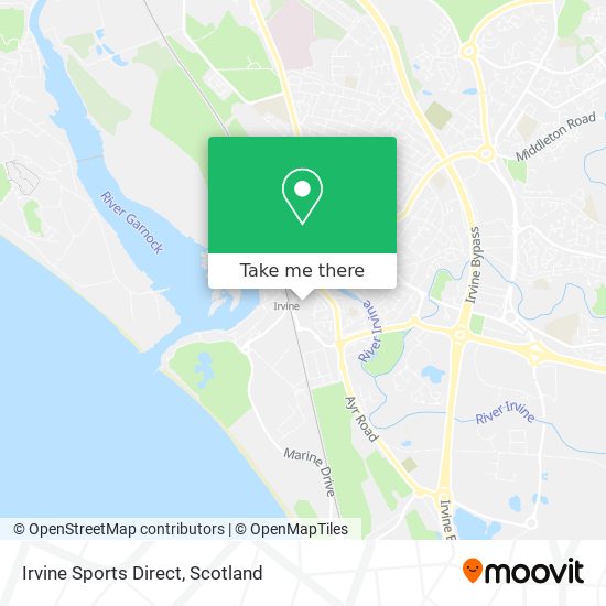 Irvine Sports Direct map