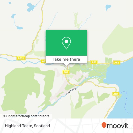 Highland Taste map