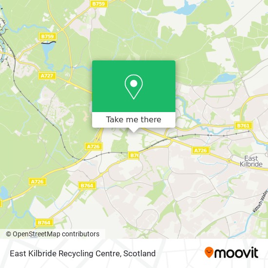 East Kilbride Recycling Centre map