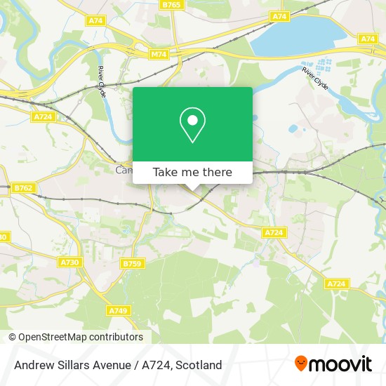 Andrew Sillars Avenue / A724 map