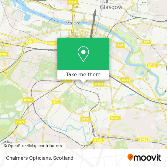 Chalmers Opticians map
