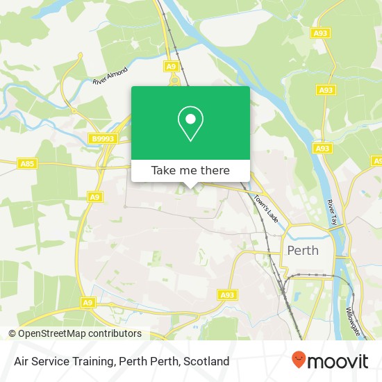 Air Service Training, Perth Perth map