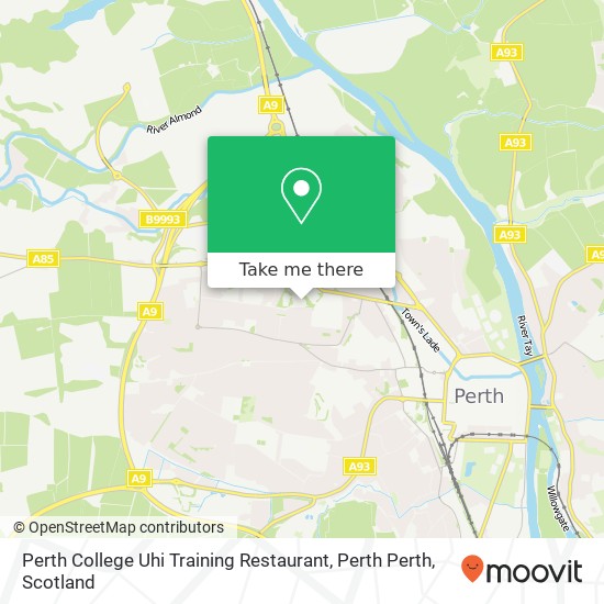 Perth College Uhi Training Restaurant, Perth Perth map