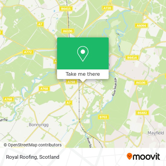 Royal Roofing map