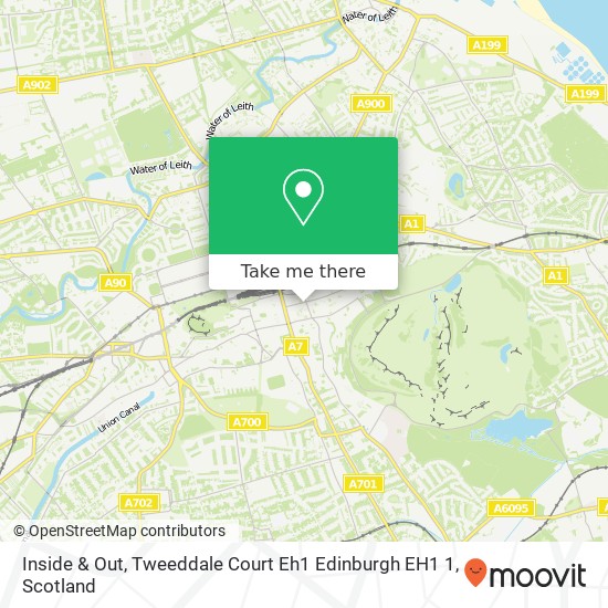 Inside & Out, Tweeddale Court Eh1 Edinburgh EH1 1 map