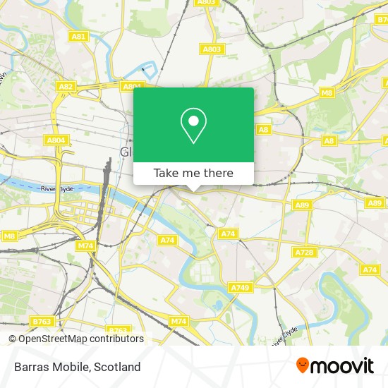Barras Mobile map