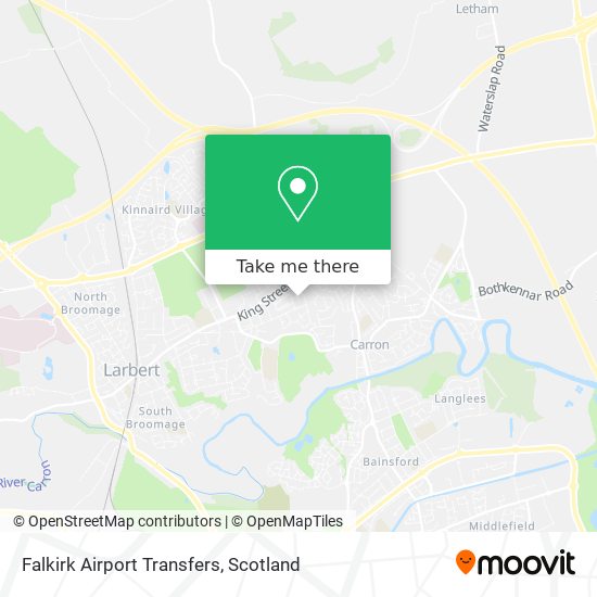 Falkirk Airport Transfers map