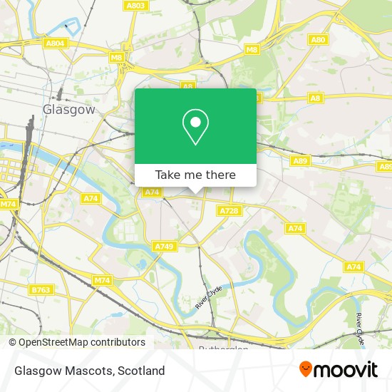 Glasgow Mascots map