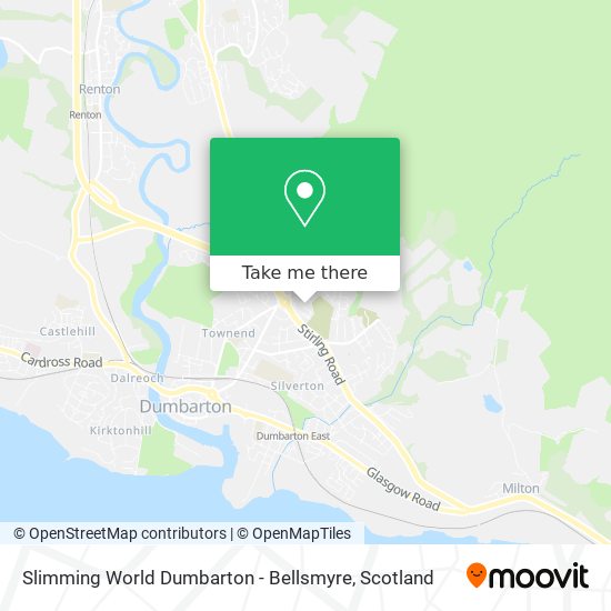 Slimming World Dumbarton - Bellsmyre map