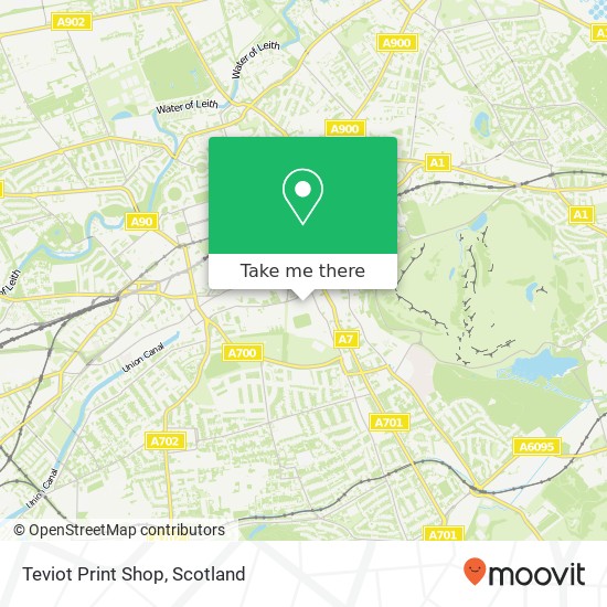 Teviot Print Shop map
