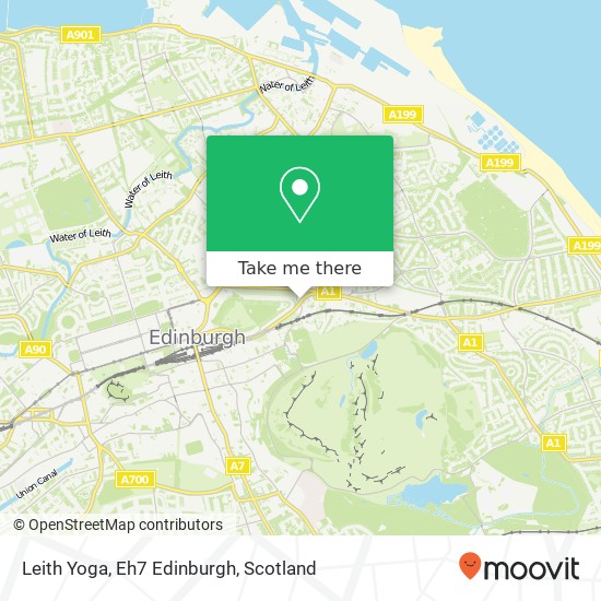 Leith Yoga, Eh7 Edinburgh map