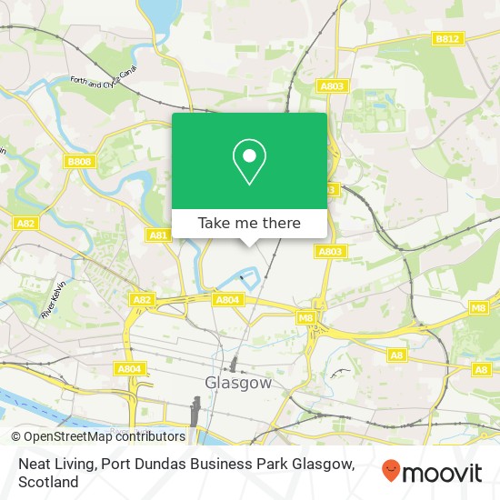 Neat Living, Port Dundas Business Park Glasgow map