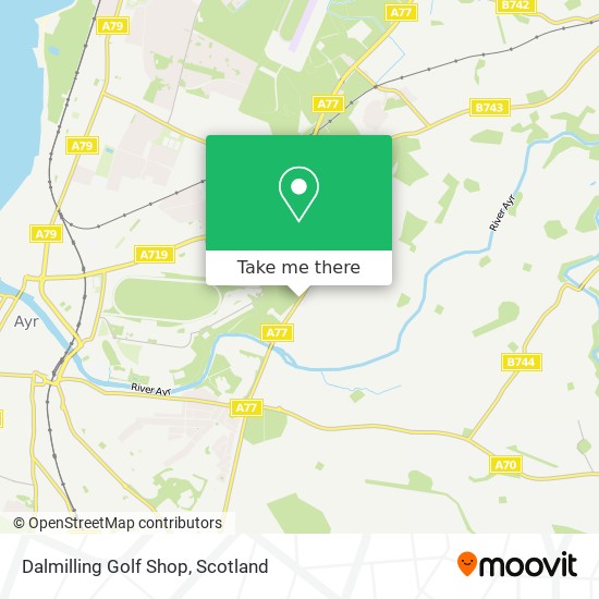 Dalmilling Golf Shop map