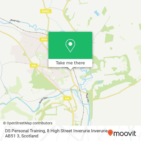 DS Personal Training, 8 High Street Inverurie Inverurie AB51 3 map