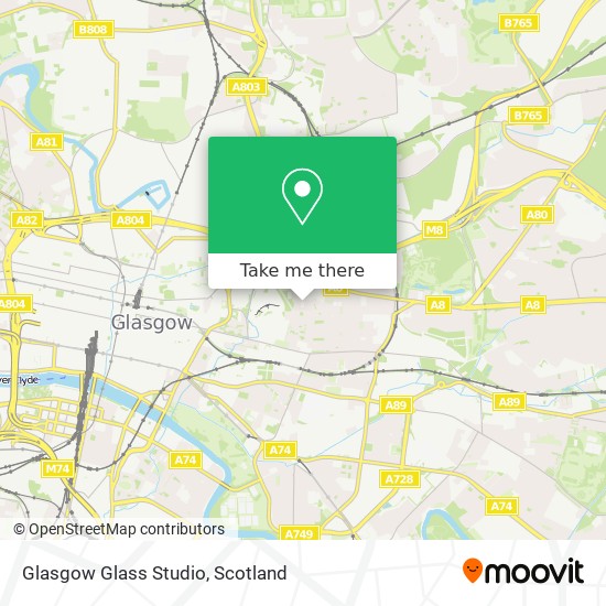 Glasgow Glass Studio map