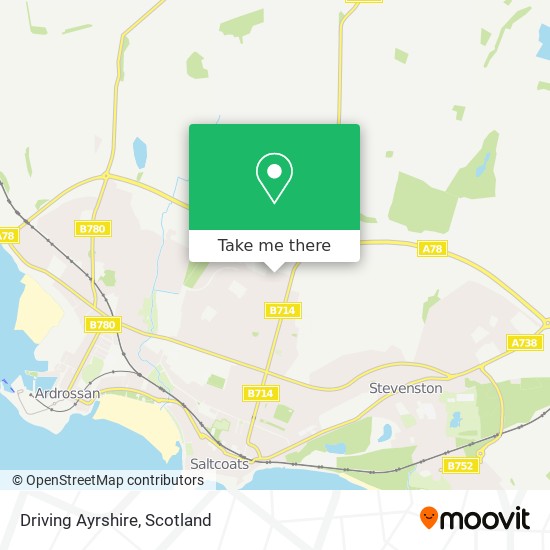 Driving Ayrshire map