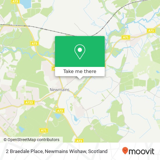 2 Braedale Place, Newmains Wishaw map