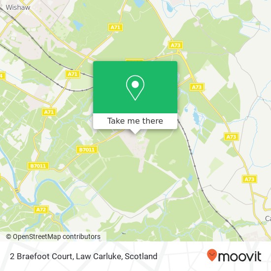 2 Braefoot Court, Law Carluke map