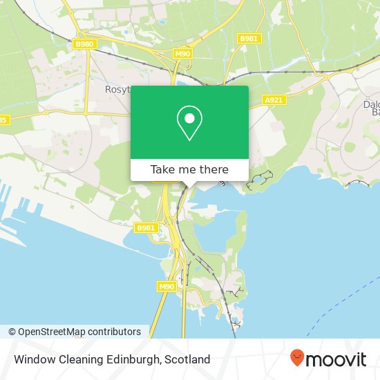 Window Cleaning Edinburgh map