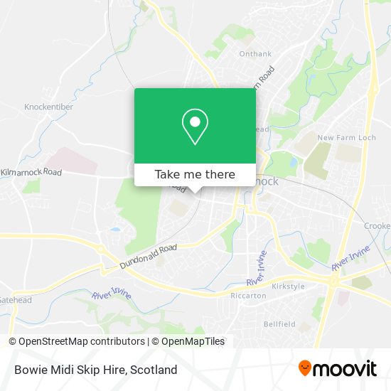 Bowie Midi Skip Hire map