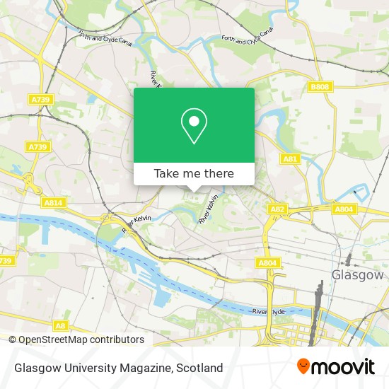 Glasgow University Magazine map