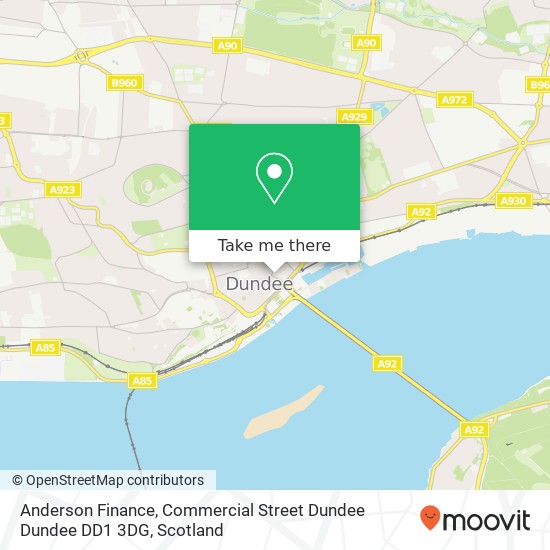 Anderson Finance, Commercial Street Dundee Dundee DD1 3DG map