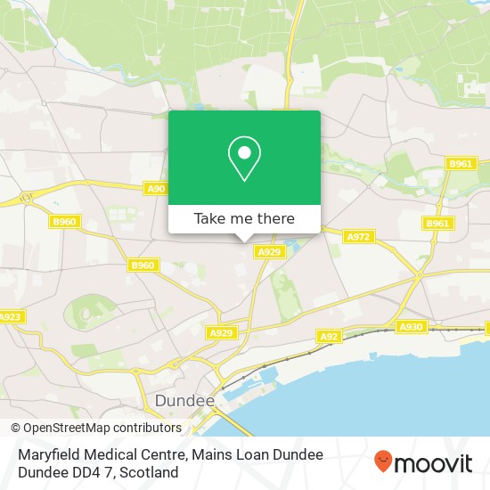 Maryfield Medical Centre, Mains Loan Dundee Dundee DD4 7 map